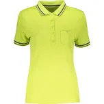 Dámské triko s límečkem funkční komfort JAMES NICHOLSON JN701 ACID YELLOW/CARBON XL