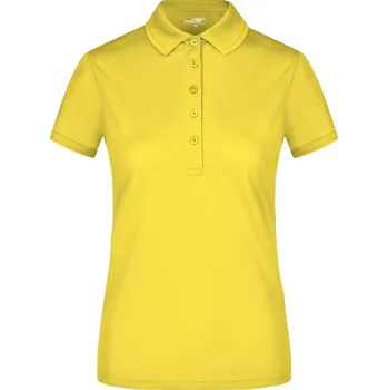 Dámské triko s límečkem funkční premium JAMES NICHOLSON JN574 SUN YELLOW XXL