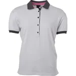 Dámské triko s límečkem JAMES NICHOLSON JN717 WHITE/TITAN S