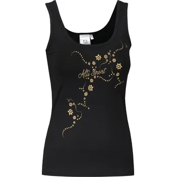 Dámské tílko ALTISPORT CARRYOVER ALW009136 ČERNOZLATÁ XS