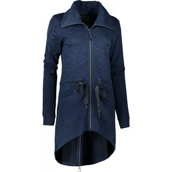 Dámská mikina Dámská prodloužená mikina KIXMI LENNY TMAVĚ MODRÁ XS