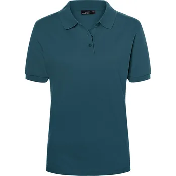 Dámské tričko Dámské triko s límečkem premium JAMES NICHOLSON JN071 PETROL S