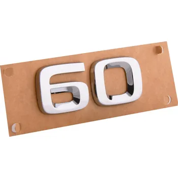 Znak automobilu Škoda Enyaq iV-Zadní nápis "60" original chromový