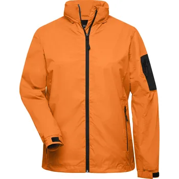 Dámská cargo bunda Dámská windbreaker bunda JAMES NICHOLSON JN1040 ORANGE/CARBON XL