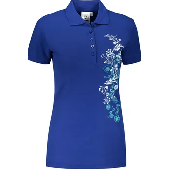 Dámské tričko Dámské triko s límečkem ALTISPORT CARRYOVER ALW029210 KRÁLOVSKÁ MODRÁ S