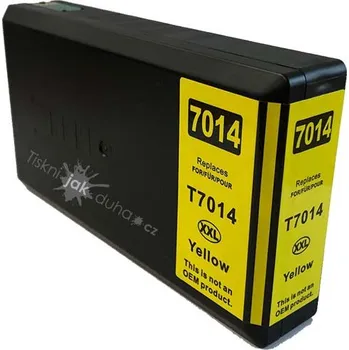 Epson T7014 cartridge žlutá - kompatibilní