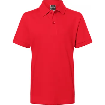 Chlapecké tričko Dětské triko s límečkem premium JAMES NICHOLSON JN070K SIGNAL RED S