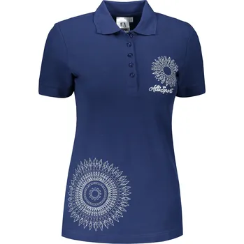 Dámské triko s límečkem ALTISPORT ALW024210 PŮLNOČNÍ MODRÁ XS