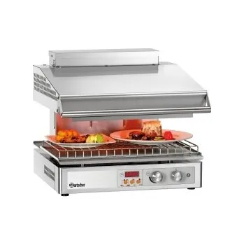 Kuchyňský gril Bartscher 101.546 Elektrický salamandr Hi-Light-Lift - rošt 57,2 x 35,8 cm