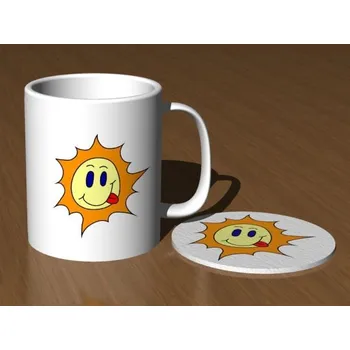 Pelisport Hrnek sluníčko s filcovým podtáckem