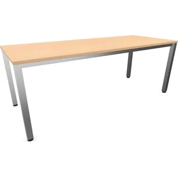 Psací stůl Stůl kancelářský, rovný, podnoží hranaté, matné, barva javor, š x h: 2000 x 800 mm