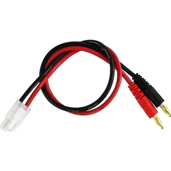 Nabíjecí kabel 20cm/ 14AWG - 4mm bullet/ Tamiya samec