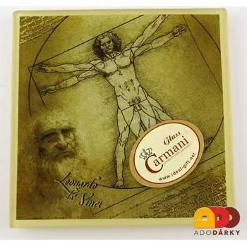 Skleněný podnos 13 x 13 cm (Da Vinci)