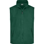 Pánská heavyfleece vesta JAMES NICHOLSON JN045 DARK GREEN XL