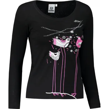 Dámské tričko Dámské triko s dlouhým rukávem ALTISPORT CARRYOVER ALW043169 ČERNORŮŽOVÁ XL