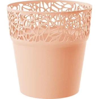 Květináč Květináč s krajkou - NATURAL broskev 14.5 cm