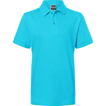 Chlapecké tričko Dětské triko s límečkem premium JAMES NICHOLSON JN070K PACIFIC S