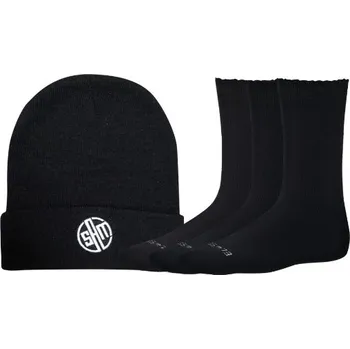 Pokrývka hlavy Pánská čepice + 3x ponožky SAM 73 MABASH BOXM ČERNÁ 31-34