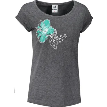 Dámské tričko Dámské triko ALTISPORT ALW107164 ČERNÝ MELÍR / MODRÁ XS