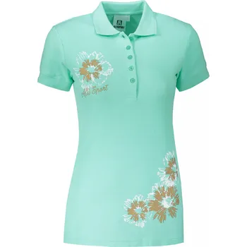 Dámské triko s límečkem ALTISPORT CARRYOVER ALW016210 MÁTOVÁ XXL