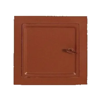 Komínová dvířka Komínová dvířka vybírací 140x140 mm, červená