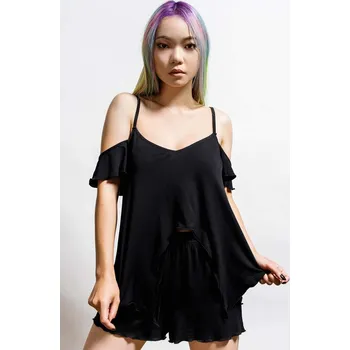 Dámské pyžamo pyžamo dámské KILLSTAR - Rest Her Soul PJ Set - Black - XL