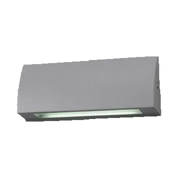 Nástěnné svítidlo Ledshopik Přisazené LED svítidlo STEPOS | šedá | IP54 | 6W | 230V | - DENNÍ BÍLÁ - 4000K