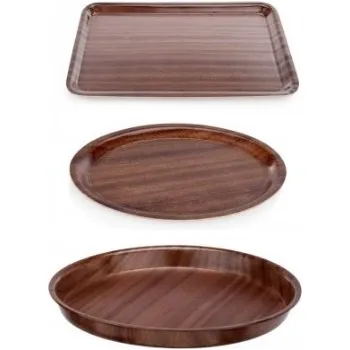 PGX 9020 450 Dřevěný podnos hranatý - protiskluzový