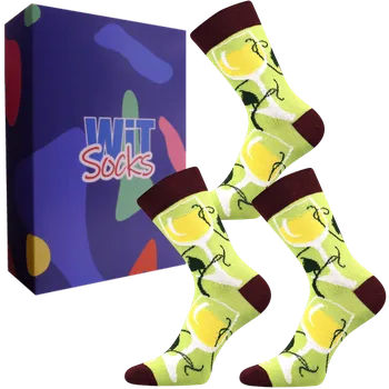 Pánské ponožky Dárkový set - Víno bílé - velikost 43-46 (Velikost 43-46)