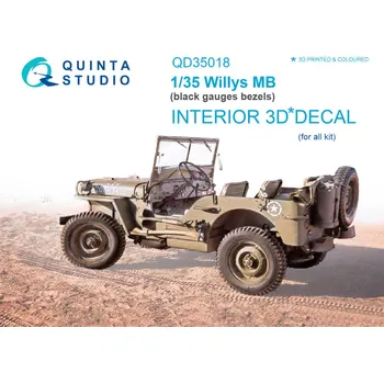 Plastikový model 1/35 Willys MB 3D-Printed & colour Interior