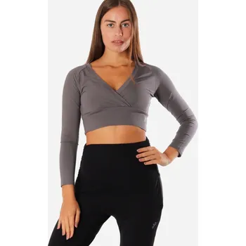 Crop top na jógu a volný čas Mayra Grey - M