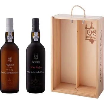 Víno Quinta de Santa Eufemia Dárkové balení portských vín Ruby a White (2ks) 0,75 l