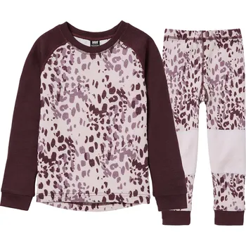 HELLY HANSEN K HH GRAPHIC LIFA MERINO SET Pink Ash AO Velikost: 128/8