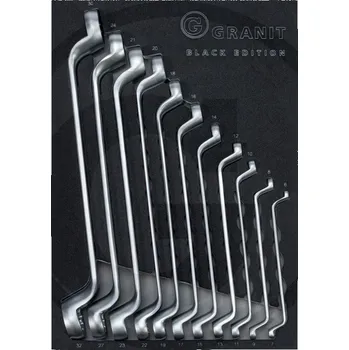 Skříňka na nářadí Sada dvojité očkové klíče 11 ks Granit BLACK EDITION vložka pro dílenské vozíky