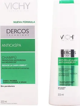 šampón Vichy Dercos Advanced Action šampón proti lupům pro normální až mastné vlasy