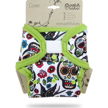 Hračka pro nejmenší Petit Lulu s.r.o. Mexické lebky (na bílé) - svrchní kalhotky sz