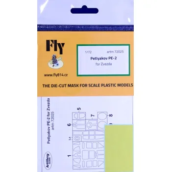 Plastikový model 1/72 Masks for Petlyakov Pe-2 (ZVE)