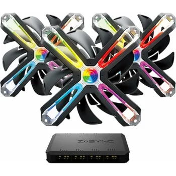 PC ventilátor Zalman ZM-SF120A3 120mm ARGB 3-Packs
