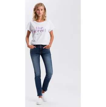 Dámské džíny Dámské jeans CROSS JEANS Loie Dark Blue P422-011 Velikost: W31 / L32