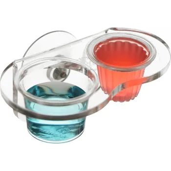 Miska pro psa Terrario Gecko Bar Duo Jelly Invisible-dvojitá závěsná miska