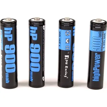 RC vybavení PN Racing High Power 900mAh NiMH Rechargeable AAA Battery (4 ks)