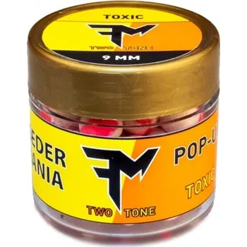 Boilies Feeder Mania Pop-Up Boilie Two Tone 9 mm Toxic