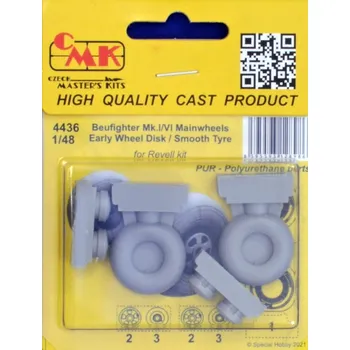 Plastikový model 1/48 Beaufighter Mk.I/VI Mainwheels early, smooth