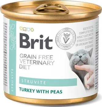 Krmivo pro kočku Brit Veterinary Diets Cat Struvite krůta s hráškem 200 g