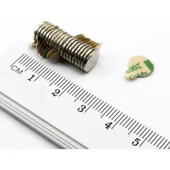 Dekorativní magnet orodian.cz Neodymový magnet válec 8×0,75 mm se samolepkou - N38