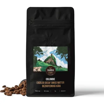 Káva Kolumbie Excelso Decaf Swiss Watter - bezkofeinová káva, balení 400 g