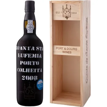 Víno Quinta de Santa Eufemia Dárkové balení portského vína Colheita 2008 0,75 l