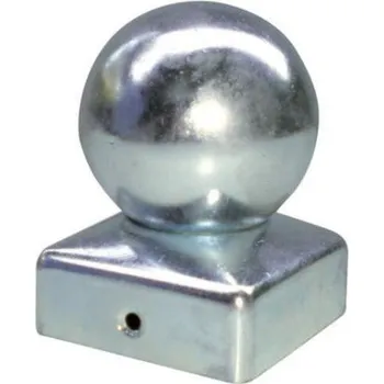 Příslušenství pro plot IBFM Víko 391ZIN - Pozinkované krycí víko s koulí pro efektní zakrytování konce čtvercového jeklu Velikost: 70