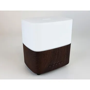 Speaker Aroma Diffuser 300ML, vibrační ultrazvukový difuzér pro aromatherapii a bluetooth reproduktor Barva: Tmavé dřevo