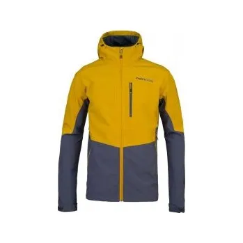 Pánská softshellová bunda Hannah SHELTON LITE golden palm/india ink XXL; Modrá bunda + DÁREK DLE VÝBĚRU!